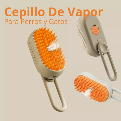 Cepillo Para Mascotas A Vapor Recargable