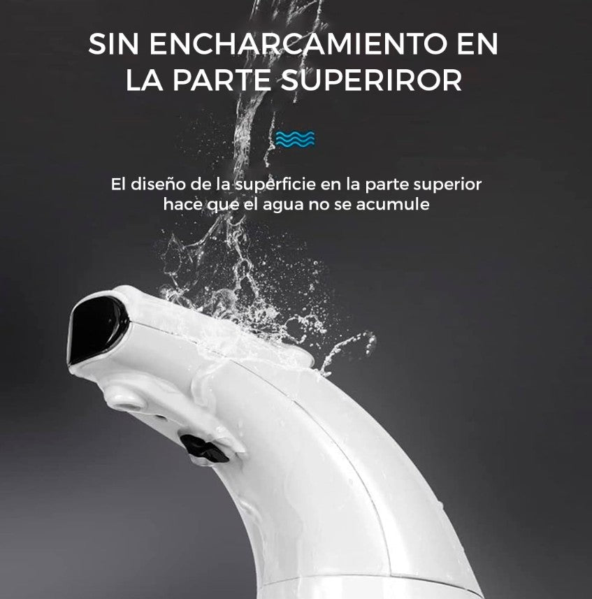 Dispensador de jabón con sensor.