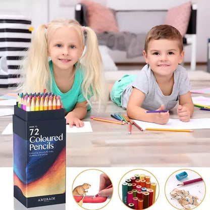 Kit 72 Lapices Para Colorear Arte Dibujo